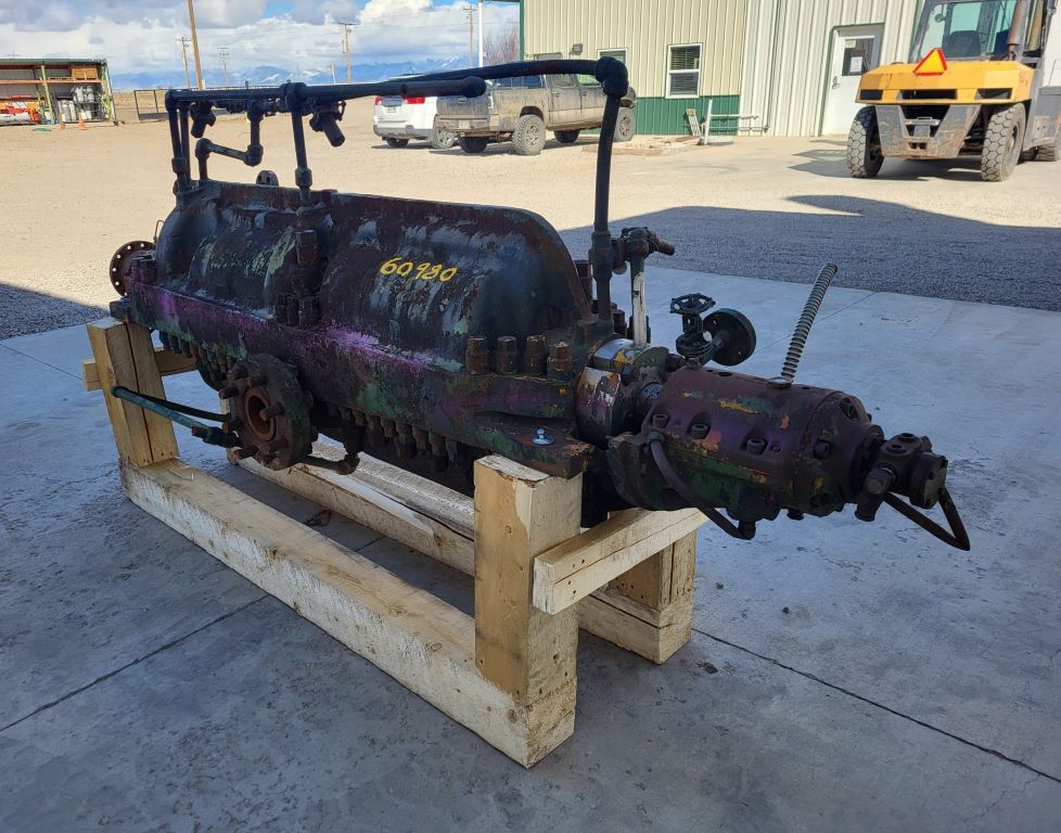 Union #API-610 BB3, 4x6 horizontal multi-stage centrifugal pump, complete, counter clock wise rotation - Image 4