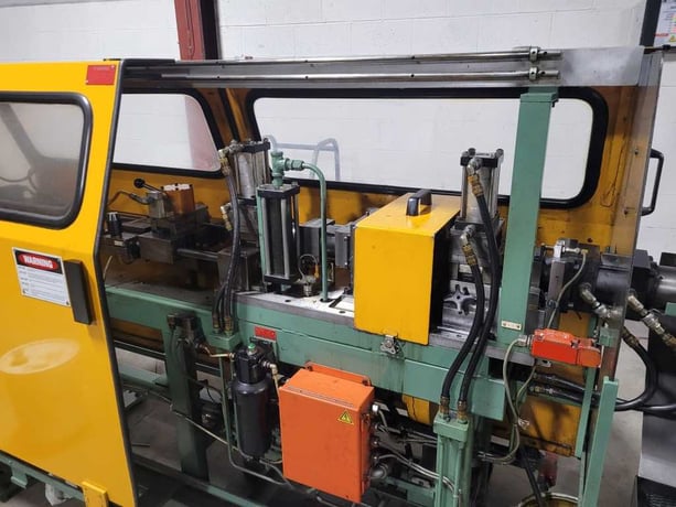 1.125" Burr Oak #STCOS-M5-LH, tube cut & end form machine, uncoiler, 2003 - Image 1