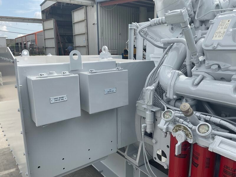 500 KW Caterpillar #3412DITA, diesel generator set, 277/480 Volts, 3-phase, 831 HP @ 1800 RPM, Woodward 2301A - Image 7