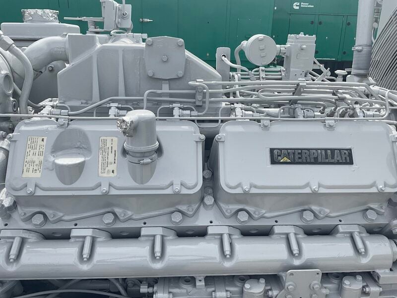 500 KW Caterpillar #3412DITA, diesel generator set, 277/480 Volts, 3-phase, 831 HP @ 1800 RPM, Woodward 2301A - Image 8