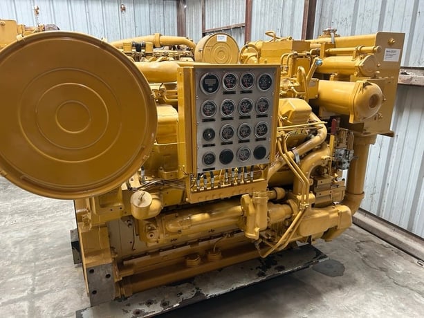 1120 HP Caterpillar #3508DITA, diesel marine engine, 1800 RPM, sound attenuated enclosure 0, hydromechanical - Image 1
