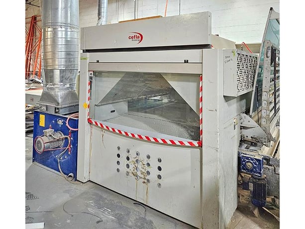 Cefla #Mito, spray system, Sorbib cleaning brush, reciprocating feed thru system for waterborne & solven - Image 10