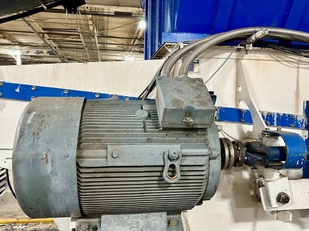 Vecoplan #RG-70/200-K, Single Shaft Shredder, 70" x 82" chamber, 200 HP, in-feed conveyor & auger discharge - Image 8