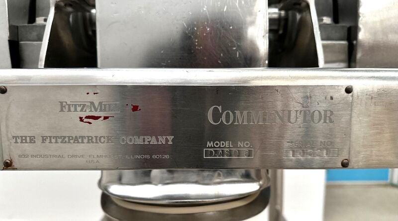 Fitzpatrick #Fitzmill-DAS06, Stainless Steel hammermill, 7 HP, 230/460 V., cart w/ wheels - Image 7