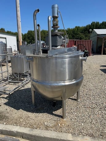400 gallon Lee Industries #400D9MS, Stainless Steel double motion sanitary mix kettle - Image 3