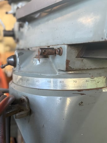Wilton, bridgeport type vertical mill, 9" x49" tbl. - Image 4