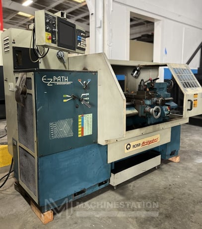 Bridgeport, Romi #EZ-Path, CNC engine lathe, 17" swing, 10" chuck, 6-jaw, A2-5, tailstock, 1995 - Image 2