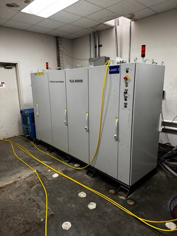 IPG Photonics #YLS-60000, Fiber Laser, 60,000 watt, LaserNet, 480 VAC, w/ 40 Ton Waterchiller, Beam Coupler - Image 2