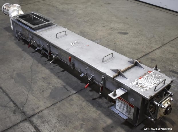 American Process #S009-5434/SCH, Screw Conveyor, 304 Stainless Steel, top infeed 20" x 0', bottom discharge - Image 3