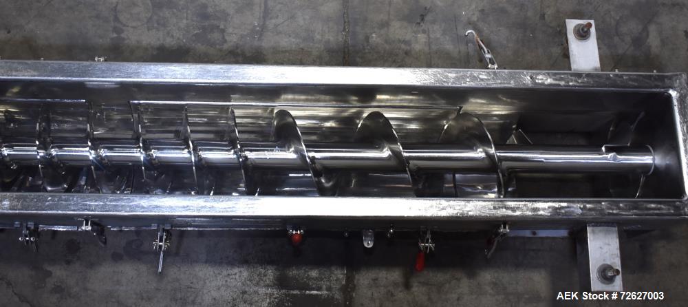 American Process #S009-5434/SCH, Screw Conveyor, 304 Stainless Steel, top infeed 20" x 0', bottom discharge - Image 8