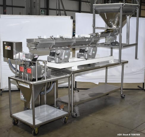 Weigh Right #IQ-SHUTTLE SP, Linear Bulk Dribble Scale. Infeed hopper with Syntron model BF-2-B magnetic - Image 5