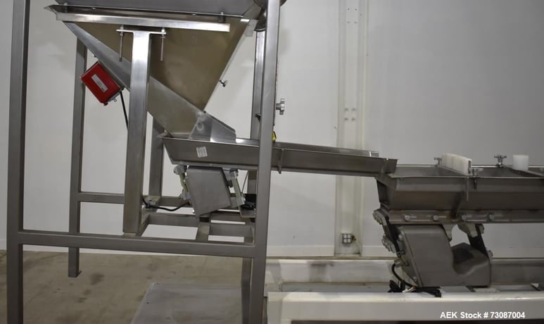 Weigh Right #IQ-SHUTTLE SP, Linear Bulk Dribble Scale. Infeed hopper with Syntron model BF-2-B magnetic - Image 6