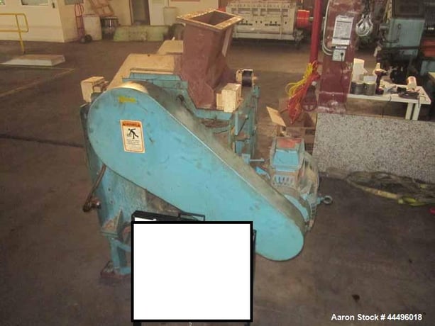 5" Andritz Sprout-Bauer #DSF1518, Plastic Granulator, 30 HP, 7-Knife Rotor, 5" x 18" blow-in in-feed hopper - Image 4
