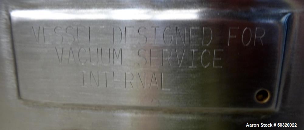 Lee Industries #250LDBT, Pressure Mix Tank, 250 Liter, 316L Stainless Steel, vertical, 30" diameter x 19" - Image 8