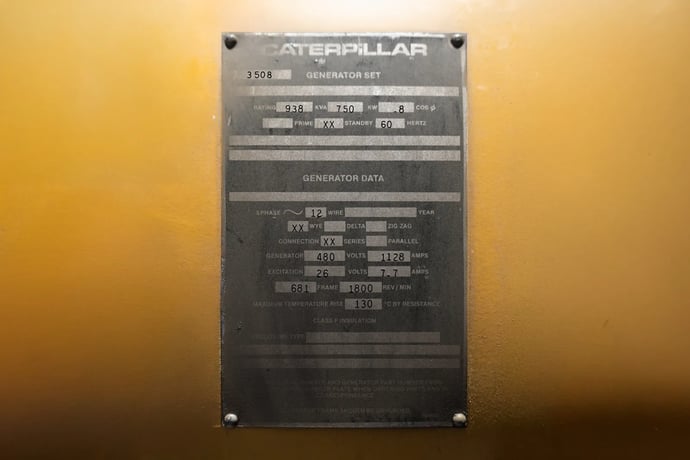 750 KW Caterpillar #3508, diesel generator, 277/480 Volts, 475 hours - Image 6