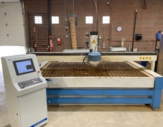 A & V #AV10005BA-5X, waterjet, 6' x 10' table, 50 HP, 55000 psi, PC based Windows 7, 2016 - Image 2
