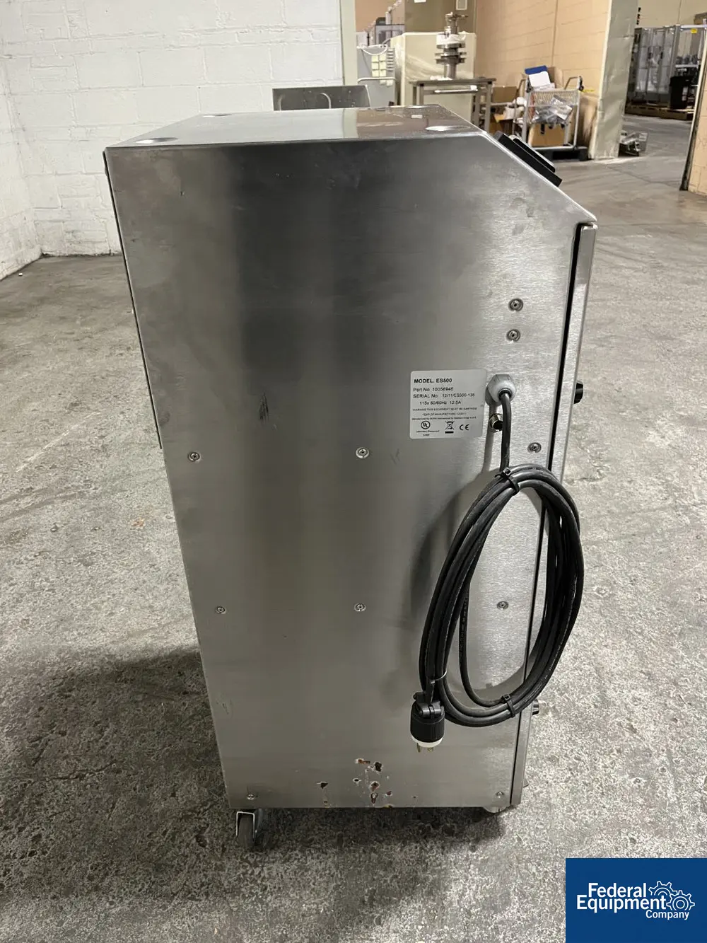 Markem #ES500, Fume Extractor, stainless steel construction, portable, 115 volts, serial# 12/11/ES500-135 - Image 5