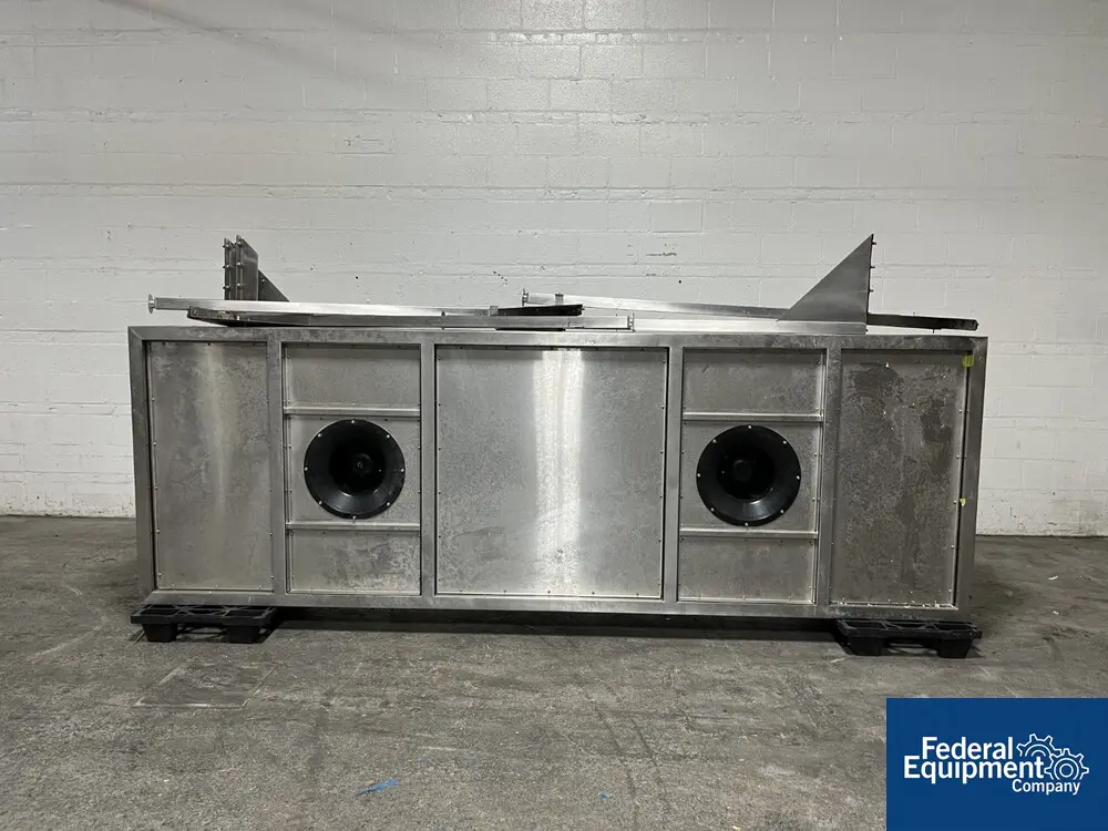 Germfree #VLF, overhead hepa filter housing, Stainless Steel enclosure, with .58 kw dual blowers, 220 volt - Image 1