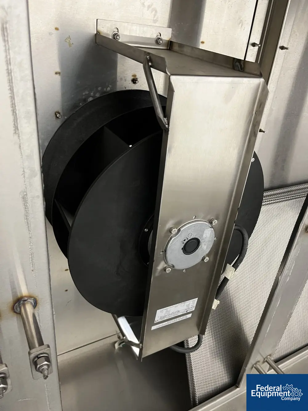 Germfree #VLF, overhead hepa filter housing, Stainless Steel enclosure, with .58 kw dual blowers, 220 volt - Image 8