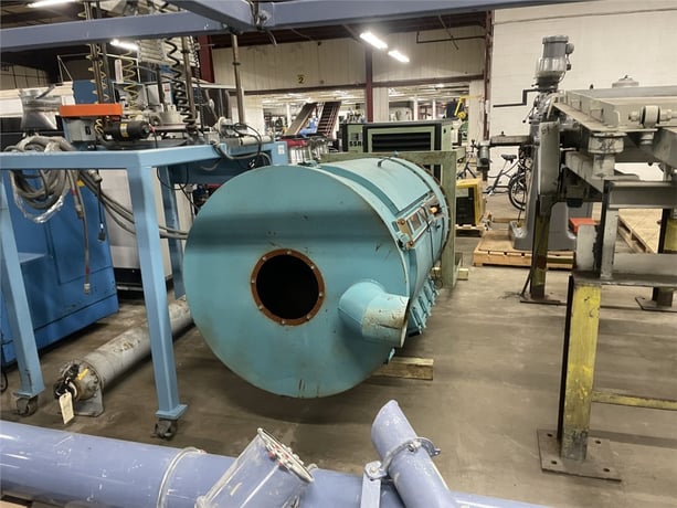 Insulated Drying Hopper, 1000 lb. capacity, 36" diameter, 12" Top Receiver, 6" Bottom Discharge - Image 2