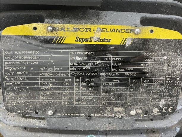 170 ACFM, Busch #RA02352-D50611XF, Vacuum Pump, 1800 RPM, 10 HP, 230/460 V - Image 5