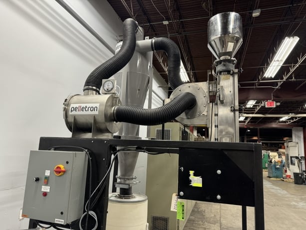 Pelletron #P10, Deduster w/Dust Beater, 1000 lb./hr., 134" total height on stand, 230 V - Image 6