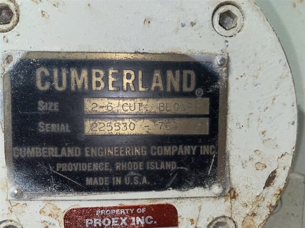 Cumberland, Blower, 2-6 Cut Size, 10" x 12", 3 Fly Knives, 2 Bed Knives, 15 HP, 230/460 V - Image 2