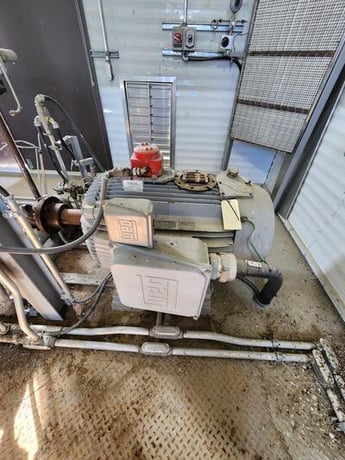150 HP MyCom #F12WB, reciprocating compressor, 1-stage, WEG W21, 2006 - Image 9