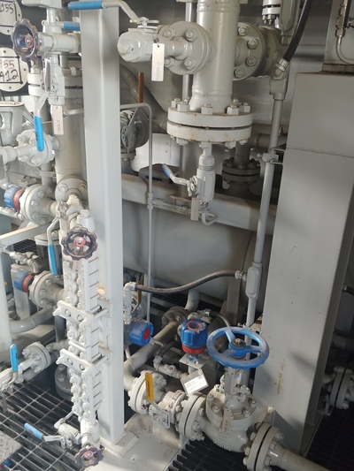 220 HP Ariel #JGA/4, reciprocating compressor, 2-stages, Waukesha F18G, 2014 - Image 7