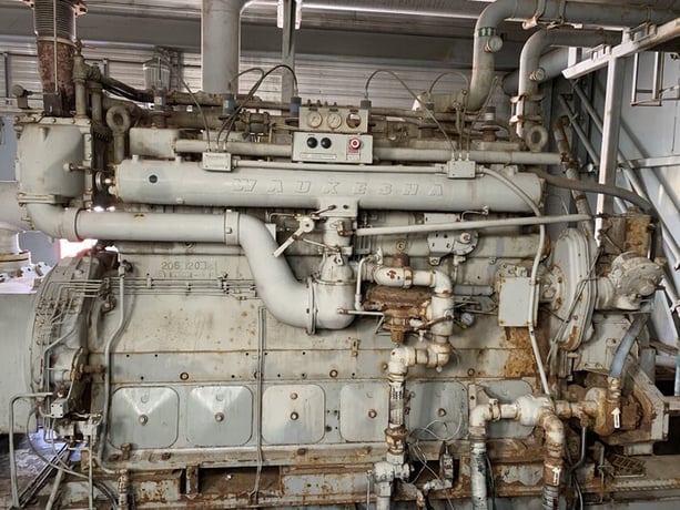 725 HP Ariel #JGH/4, reciprocating compressor, 4-stages, 725 HP @ 1200 RPM Waukesha F3521GL, 1994 - Image 2