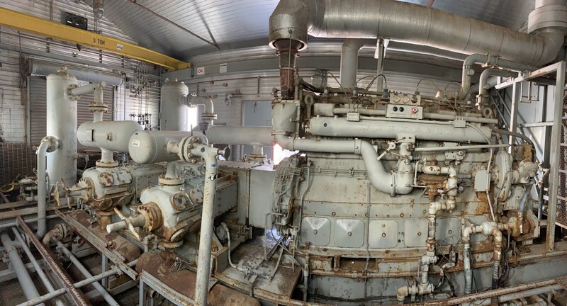 725 HP Ariel #JGH/4, reciprocating compressor, 4-stages, 725 HP @ 1200 RPM Waukesha F3521GL, 1994 - Image 3