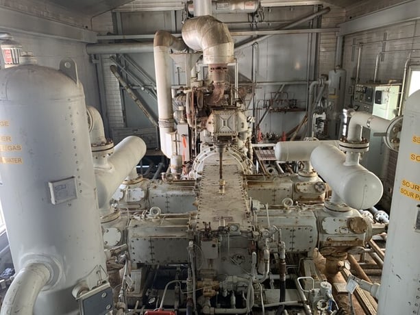 725 HP Ariel #JGH/4, reciprocating compressor, 4-stages, 725 HP @ 1200 RPM Waukesha F3521GL, 1994 - Image 5