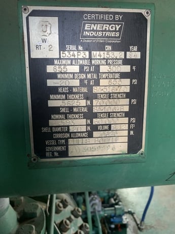 900 HP Energy Industries #FE765C-2, reciprocating compressor, 2-stages, 900 HP @ 889 RPM Teco Westinhouse - Image 8