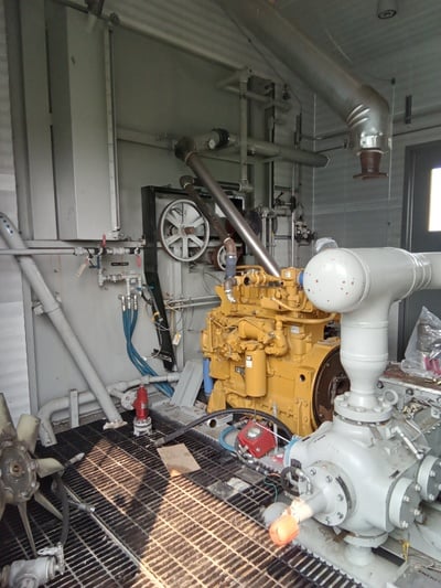 95 HP Ariel #JGA/2, reciprocating compressor, 2-stages, 95 HP @ 1800 RPM driver, 2005 - Image 9