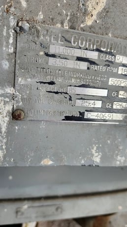 1 HP Ariel #JGJ/2, reciprocating compressor, 2-stages, no driver, 1995 - Image 9