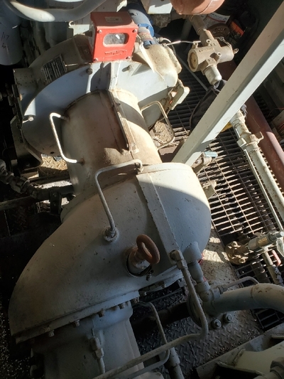 100 HP Sullair #PDH12L-35-288, screw compressor, Catepillar 3304, 2003 - Image 4