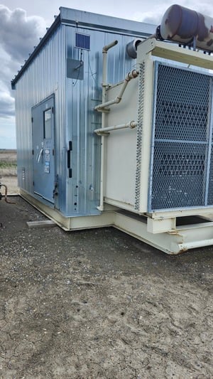 203 HP Sullair #02250163-678, screw compressor, 1-stage, Cat G3306TA, 2005 - Image 1