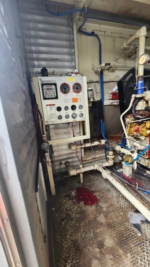 203 HP Sullair #02250163-678, screw compressor, 1-stage, Cat G3306TA, 2005 - Image 8
