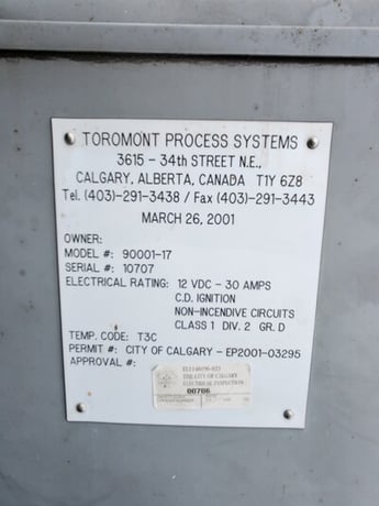 95 HP Frick XJF151N, screw compressor, 1-stage, 1800 RPM, Caterpillar 3306, 2001 - Image 7
