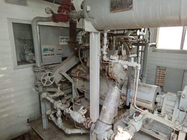 95 HP Howden #J01521, screw compressor, 1-stage, 1800 RPM, Caterpillar 3304, 1997 - Image 6