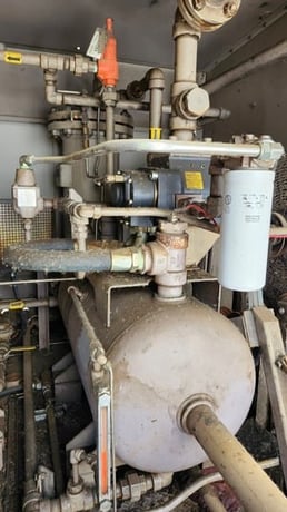 75 HP Tamrotor #E12, rotary vane compressor, 1-stage, Kem Power 4 cyl, Brittania BR30AT, 2002 - Image 9
