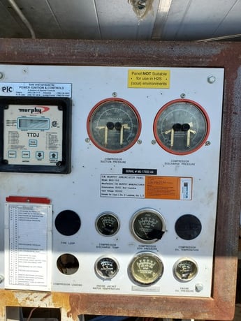 84 HP Dresser #GHH, rotary vane compressor, 1-stage, 1800 RPM, Cummins G5.9C, 1997 - Image 5