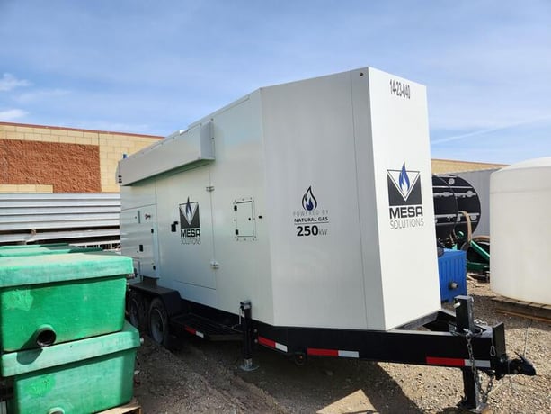 250 KW Stamford #MX341, Natural gas generator set, 480 Volts, 3-phase, 390 HP @ 1800 RPM, Power Solutions - Image 1