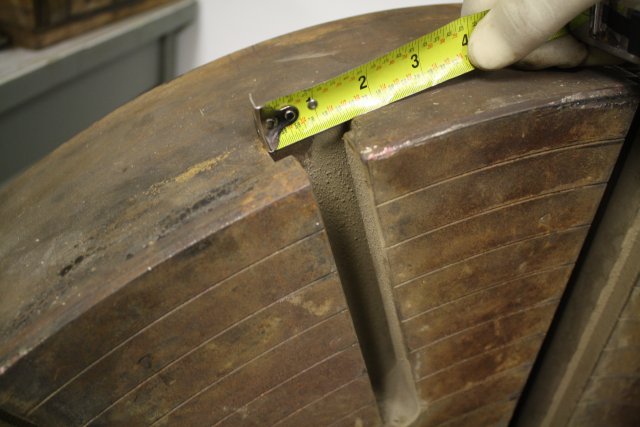 36" 4-Jaw chuck without jaws, A15 spindle nose, 1.5" T-slot - Image 2