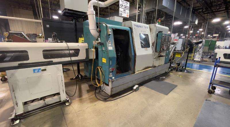 Nakamura -Tome #WT-250, CNC lathe, 5-Axis, 8" chuck, 2.5" bar, bar feeder, chip conveyor, 2001 - Image 2