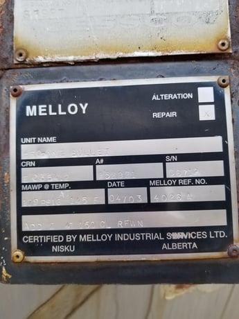 147800 Gallons, Cessco, 179 PSI Bullet, 144" x 167.5' horizontal vessel, 1981 - Image 4