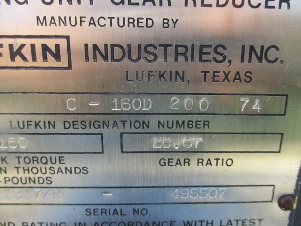 160 Lufkin #160-200-74, pump jack - Image 10