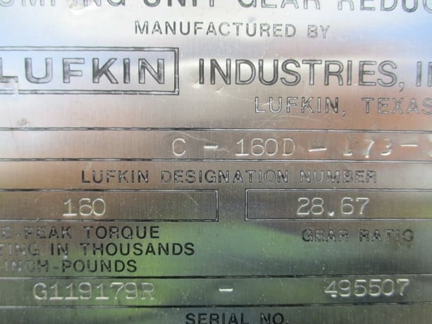 Lufkin #C160D-173-100, conventional pump jack - Image 7