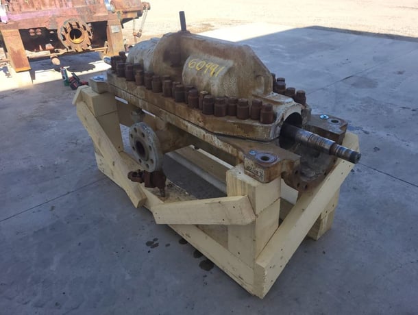 370 GPM @ 2848' TDH, Ingersoll-Rand #3x10DA-8, horizontal multi-stage centrufgal pump, complete - Image 4