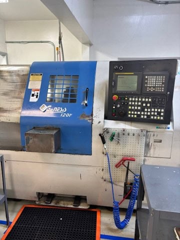 Ikegai #Genesis-1208, CNC lathe, 21.8" swing, 8" chuck, 2" bar, 5000 RPM spindle, 20 HP, 12 stations, Fanuc - Image 2
